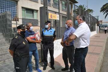 Homenaje a Jesús García Aller, comisario-jefe de la Policía Nacional de Telde (Foto Francisco Javier Santana)